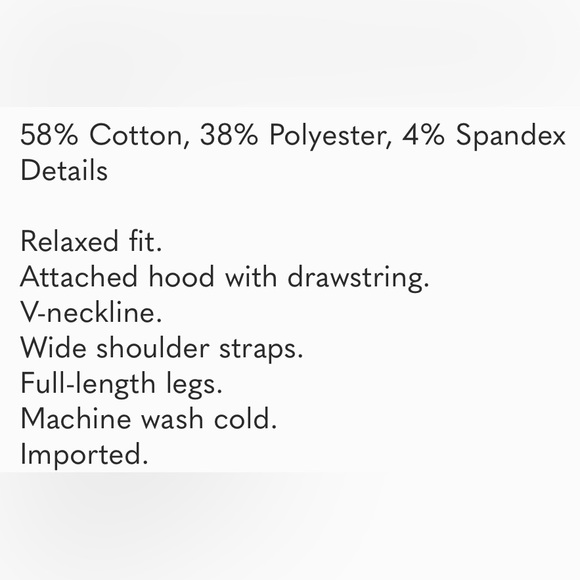 NWT Free People Nothing But Sweats One Piece Jumpsuit - S and M - Picture 6 of 7